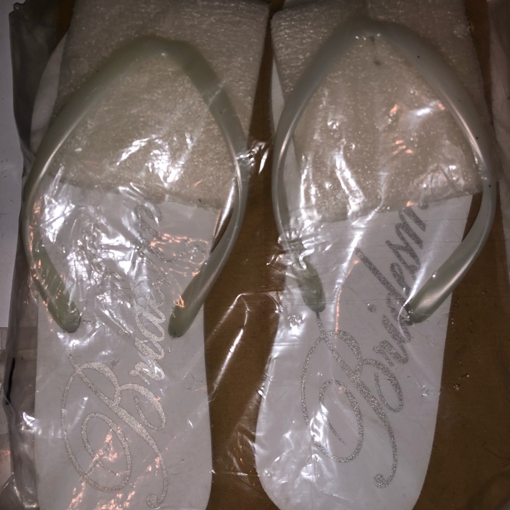 Bridesmaid flip flops
